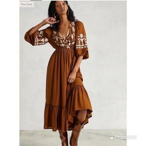 Embroidered Open-Back Maxi Dress - NWT ***Coming soon***